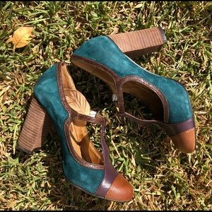 Anthropologie Pink Studio Thick Heels (6.5)